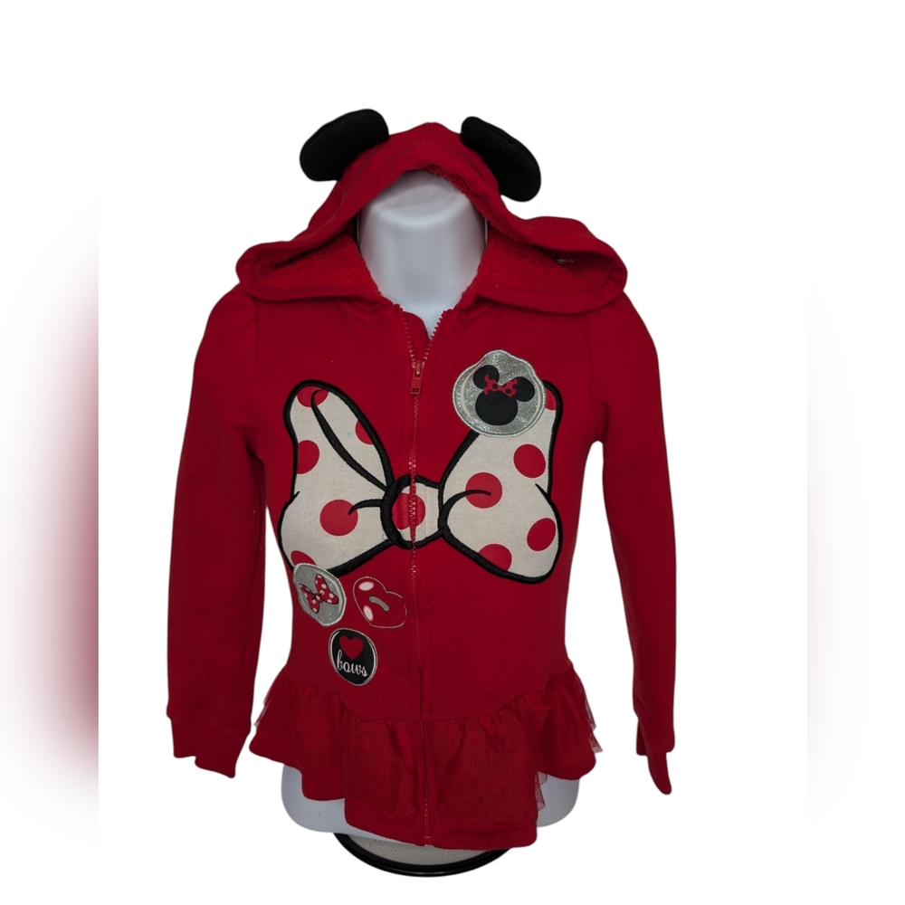 Disney Red and White Minnie Mouse Hoodie